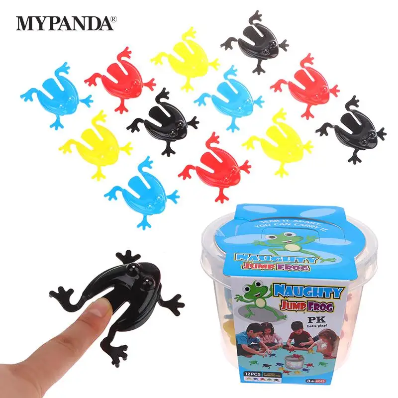 

12/20Pcs Jumping Frog Bounce Fidget Toys For Kids Novelty Assorted Stress Reliever Toys For Children Birthday Gift Party Favor