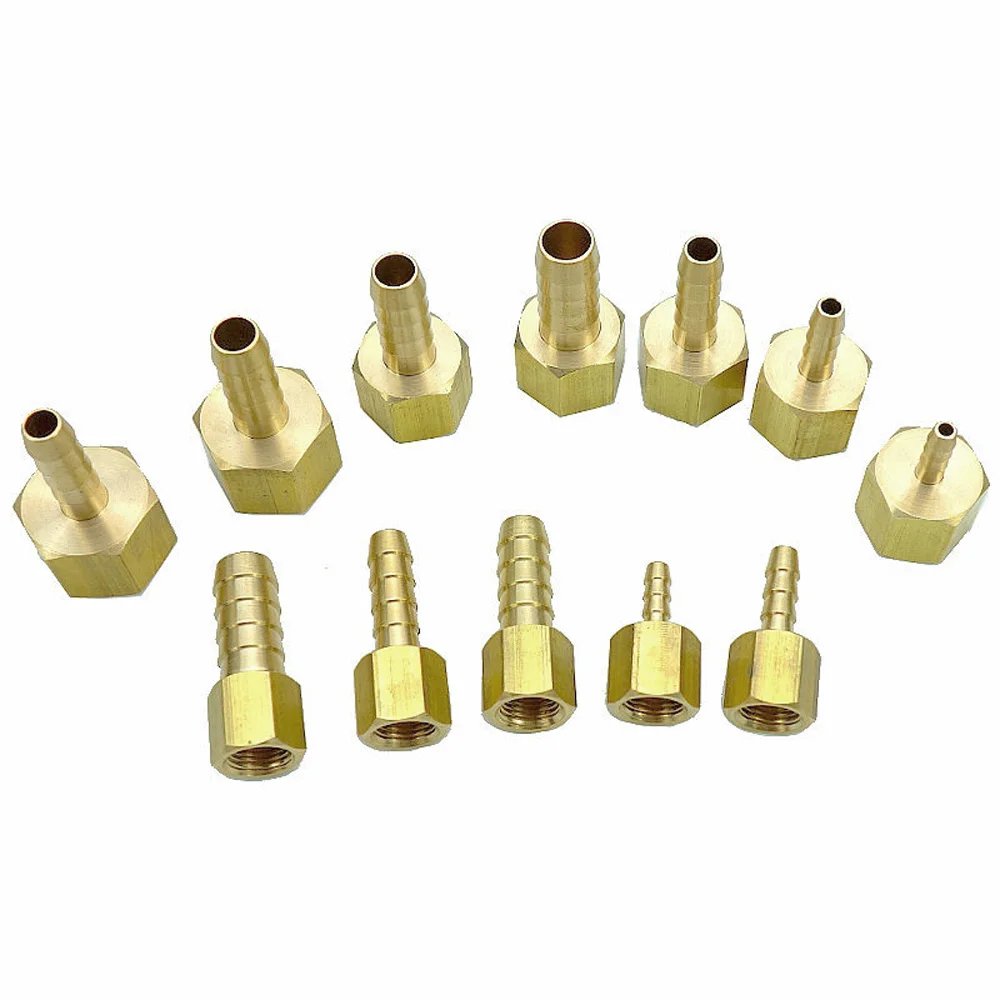 

1/8 "1/4" 3/8 "NPT внутренний x шланг с хвостовиком, латунный топливный фитинг, переходник, вода, газ, нефть