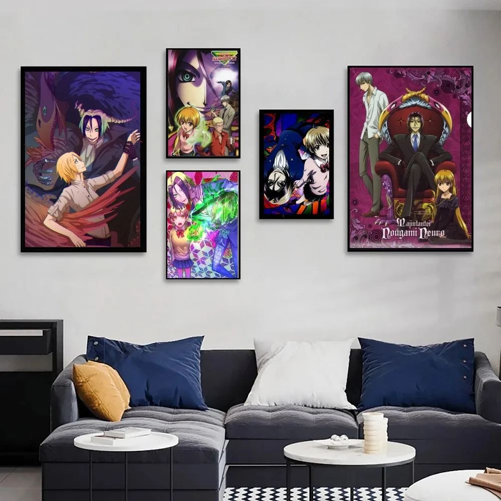Japanese Anime Majin Tantei Nougami Neuro Manga Poster Wall Art Home Decor Room Digital Painting Living Restaurant K