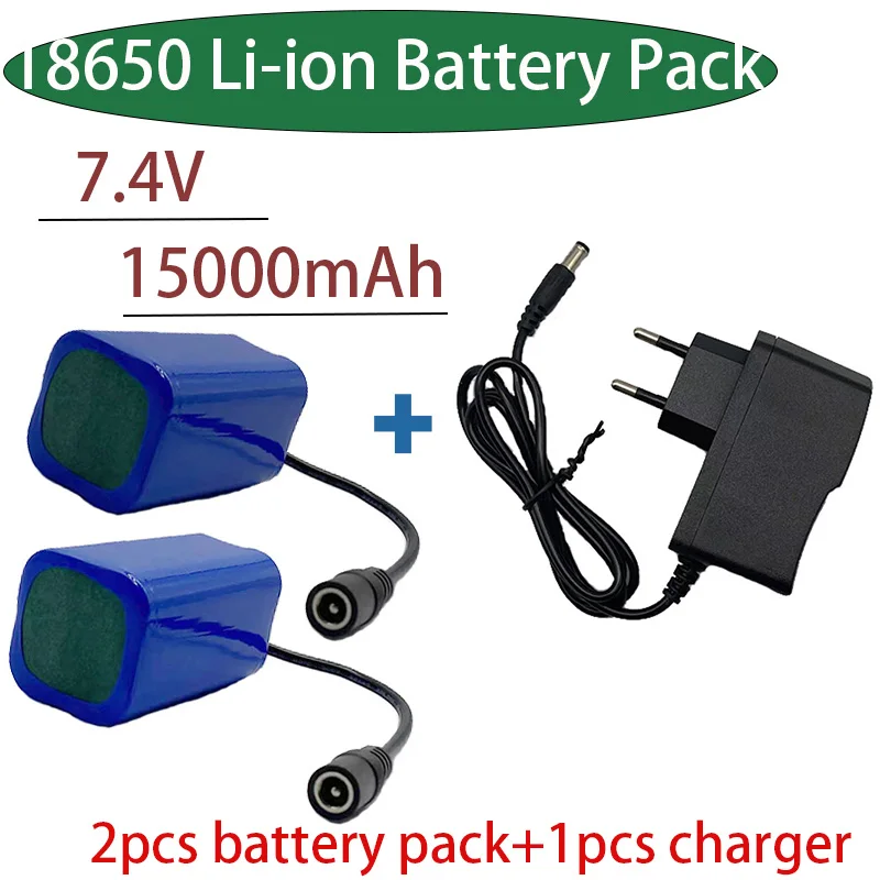 

New 7.4V15000mah18650 Lipo battery Pack for T188 T888 2011-5 remote control fish finder bait boat accessories RC toy accessories