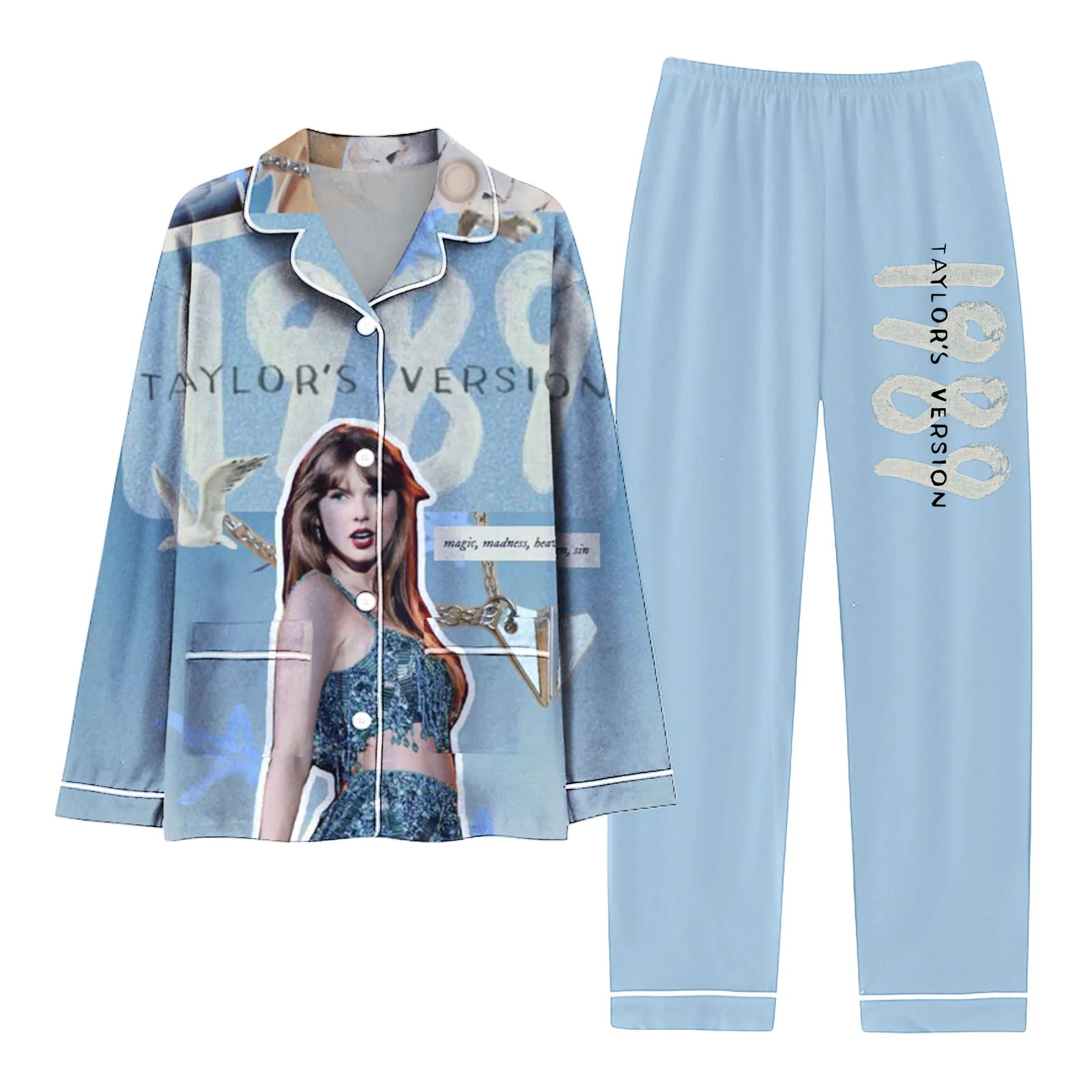 

Women'S Pajamas Super Star Tour Concert Sleepwear Set Singer Nightwear Graphic Print Gift For Fans Pijama Mujer Pyjama Femme