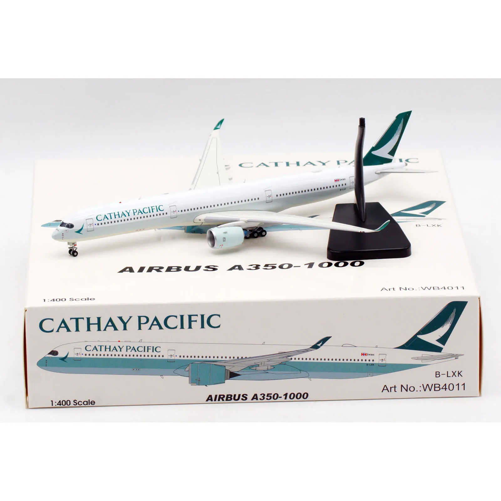 

WB4011 Alloy Collectible Plane Gift 1:400 Cathay Pacific Airlines Airbus A350-1000 Diecast Aircraft Jet Model B-LXK With Stand