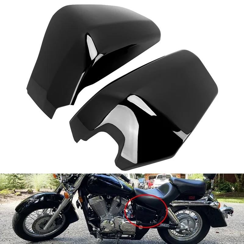 

Боковые Крышки для аккумулятора мотоцикла Honda Shadow ACE Spirit VT 400 750 Aero VT400 VT750 04-13, Защита аккумулятора, защитные детали для мотоциклов
