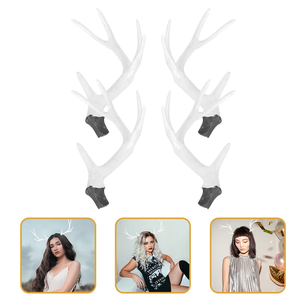 

Antler Christmas Diy Deer Headband Reindeer Horn Headpiece Antlers Decor Accessory Headgear Accessories Ornaments Headdress Hair