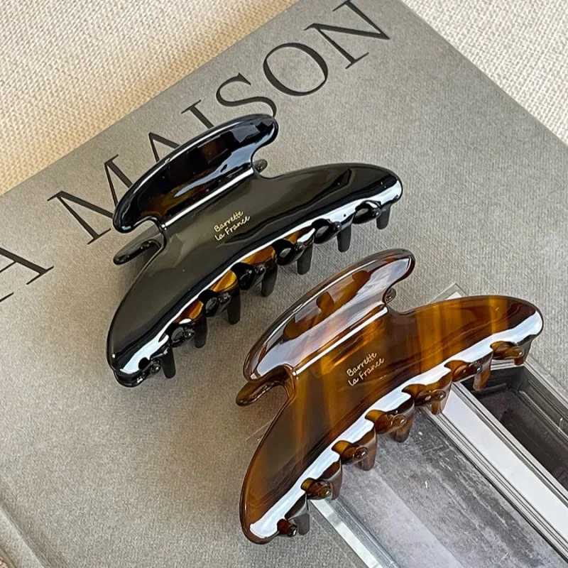 DS 9 5 см большая золотая этикетка с волнистыми волосами зимние ацетатные зажимы