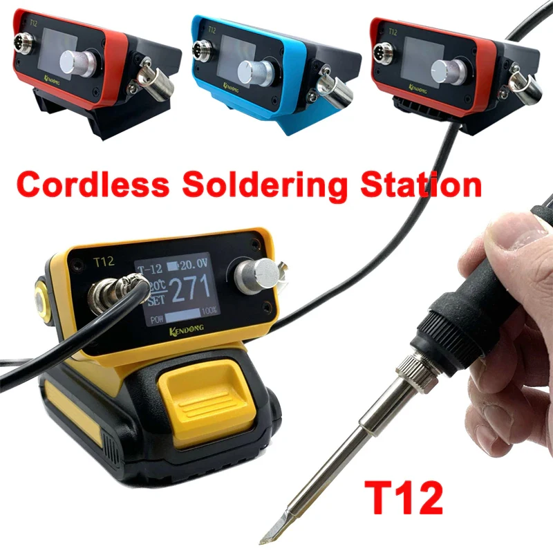 Паяльная станция T12, беспроводной паяльник для Makita/Bosch/Dewalt ...