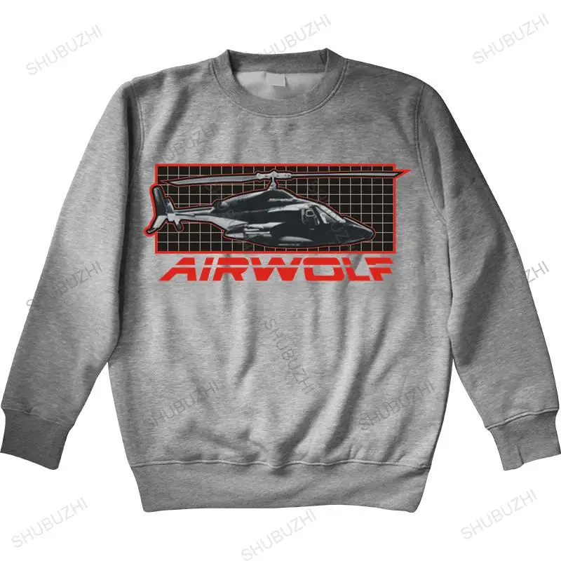 Новое поступление Мужская толстовка осень Airwolf TV Series Air Wolf вертолет на сетке