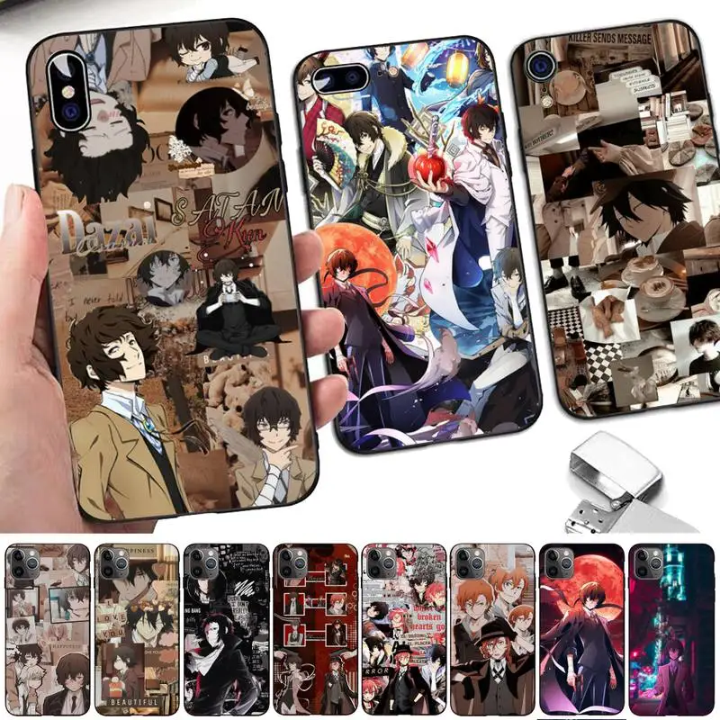 

Japan Anime Bungou Stray Dogs Dazai Osamu Phone Case for iPhone 11 12 13 mini pro XS MAX 8 7 6 6S Plus X 5S SE 2020 XR case