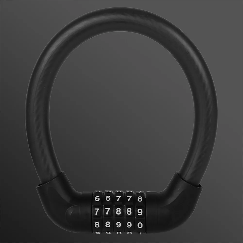 

Saddle Bike Lock Bicycle Five-digit Code For Lock Helmet Motorcycle Wire Lock ABS+steel Anti-theft Nice Portable