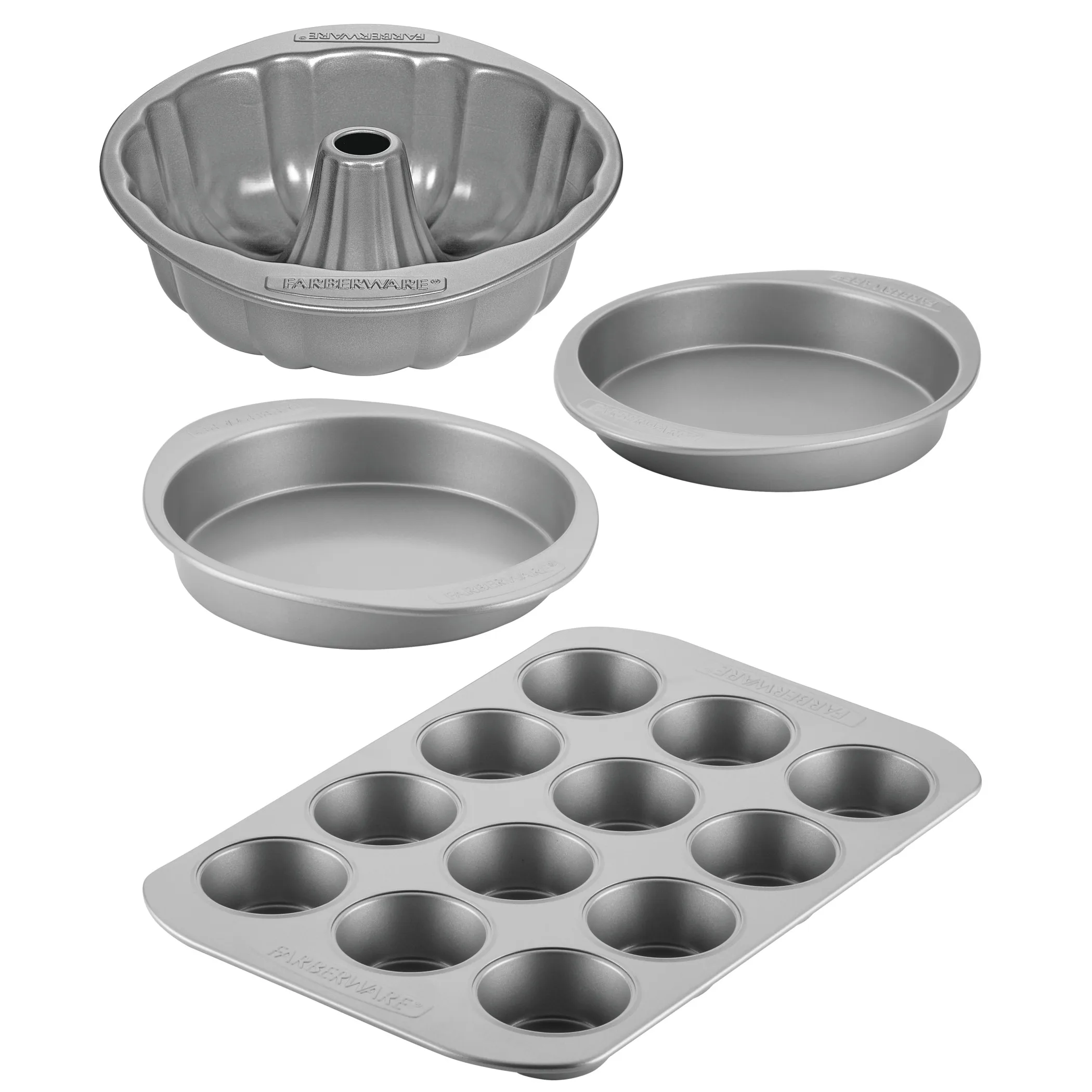 

Bakeware Nonstick 4-Piece Set, Gray