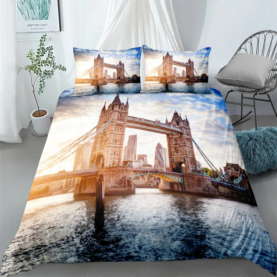 

2023 Double Full Twin Single Size Set Opera House 3D Duvet Bedding Set Double Size