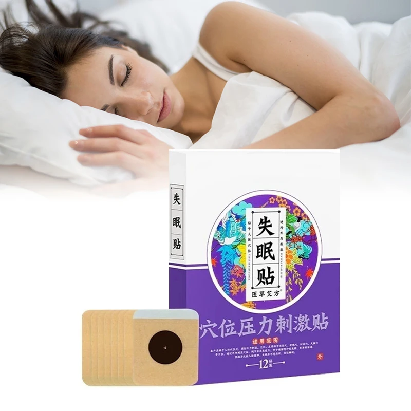 24 Pcs Insomnia Paste Acupoint Pressure Stimulation Paste Sleep Sleep Aid Paste Health Conditioning Home Improvement Sleep