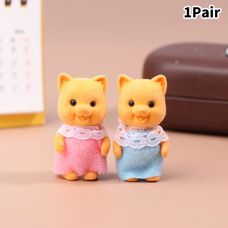 

Моделирование леса, животных, семьи, кролик, кошка, тигр, Цыпленок, фигурки, мультяшное украшение, кукла, коллекционные игрушки для детей, подарки