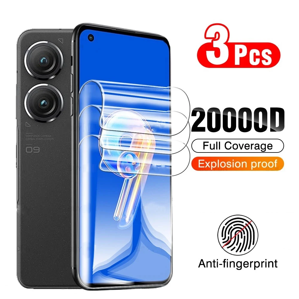 

3PCS For ASUS Zenfone 9 5.9" HD Hydrogel Film Protective On ASUS Zenfone 9 AI2202-1A006EU Screen Protector Film Cover