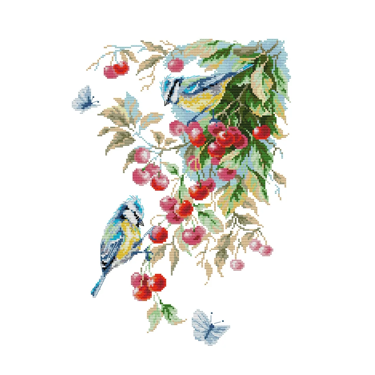 Набор для вышивки крестом Joy Sunday птица в вишневом дереве нить вышивания из