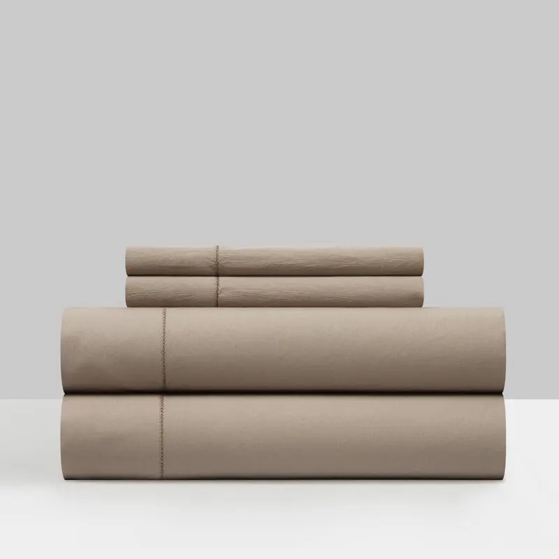 

Celsey 3-Piece Solid Color Sheet Set, Twin, Taupe Comforter Set Home Textile