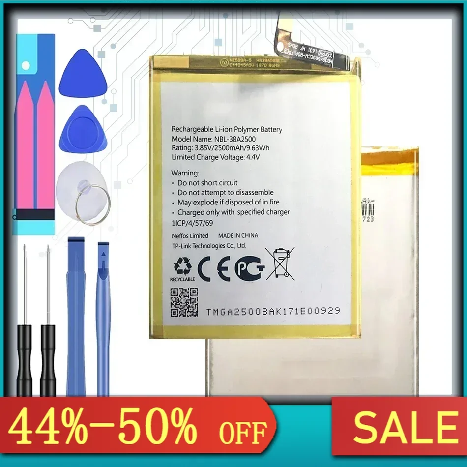 Сменный аккумулятор NBL-38A2500 емкостью 2500 мАч для TP-link Neffos X1 Lite TP904A TP904C