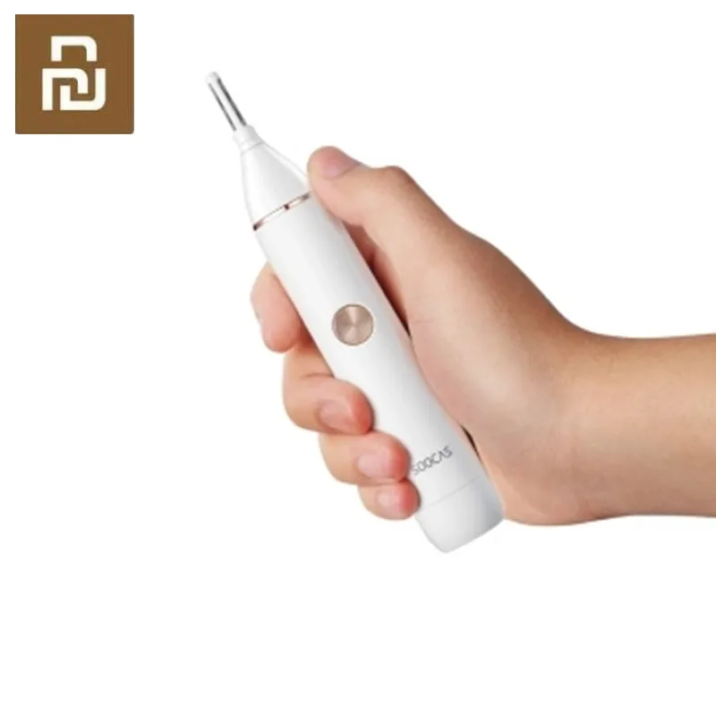 Триммер для волос в носу SOOCAS Youpin IPX5 Беспроводная Машинка стрижки бровей с острыми