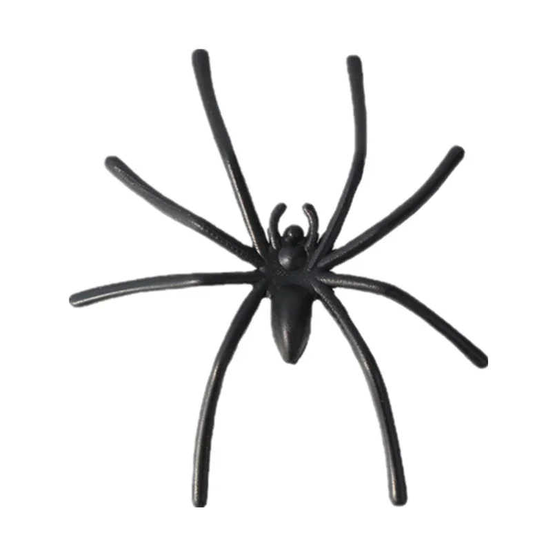 

Черные пластиковые пауки для Хэллоуина