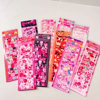 1pc ins fantasy pink series laser sticker journal decor pink girls idol stationery postcards cute korean album sticker suppli