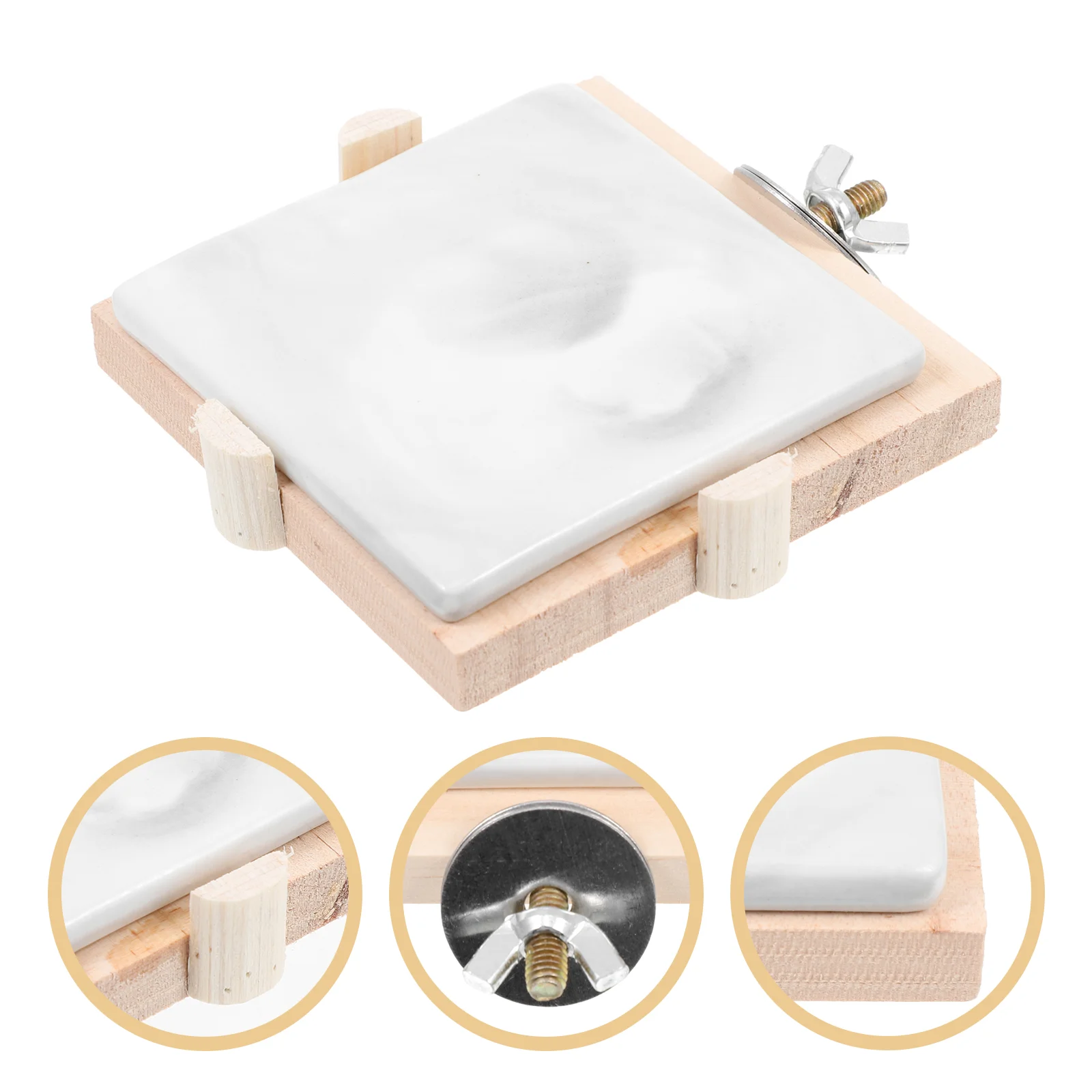 

Square Board Summer Accessories Cooling Mat Pet Hamster Plate Boards Ceramics Bed Chinchilla Supply