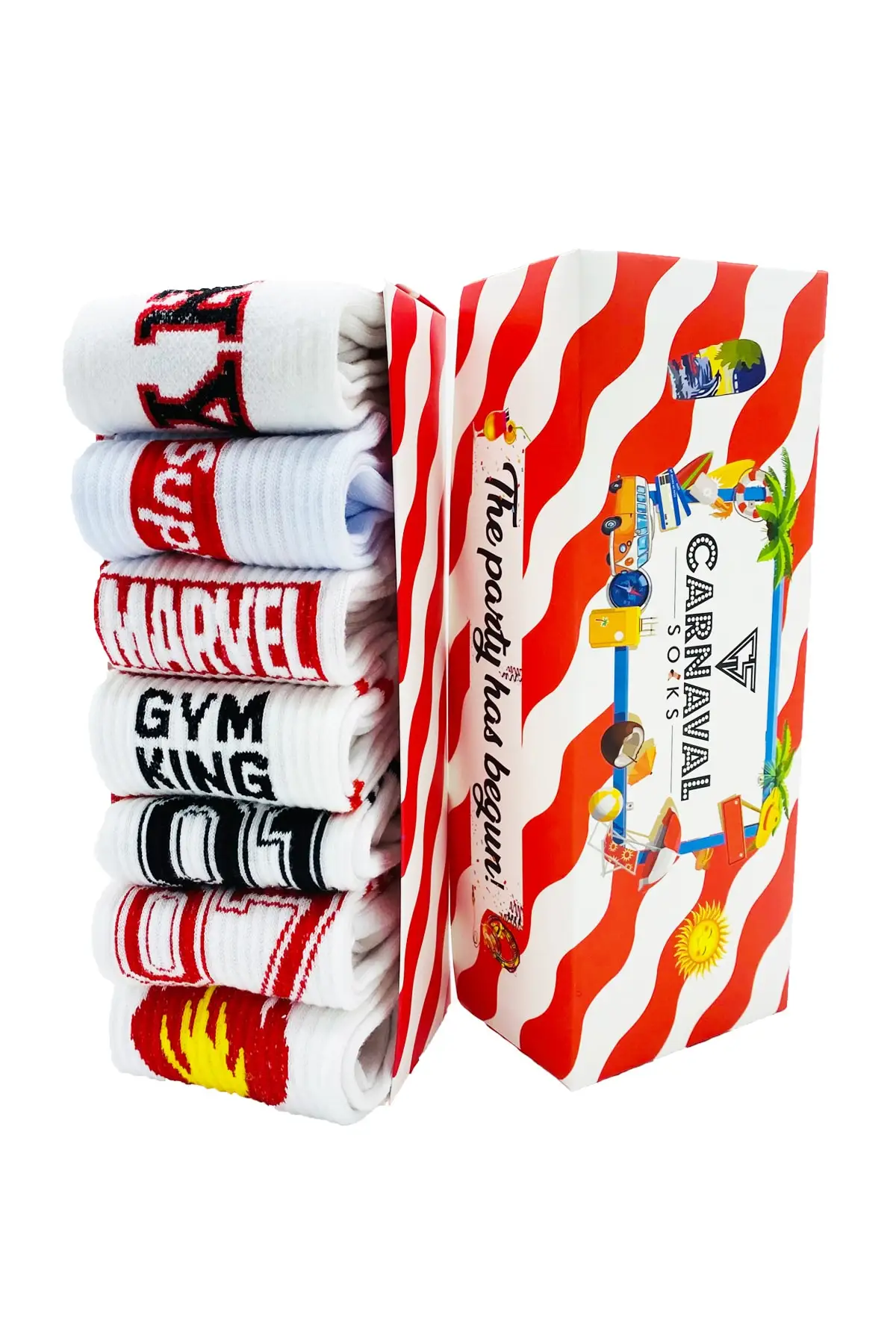 

7 psc. Sport-2 Gym Athletic Sport Socks Package 1023