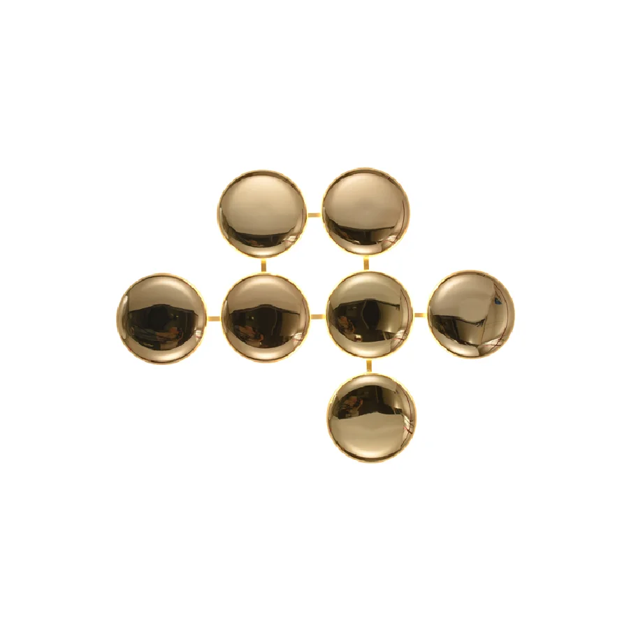 

Modern LED Marble Gold Round Wall Lamp Bedroom Closets Button Shaped Night Light Luxury Home Wall Decor Appliance Indoor