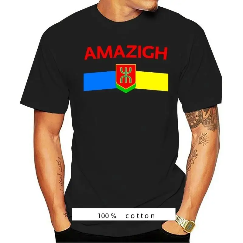 

Футболка amazigh, Мужская Дизайнерская футболка из хлопка, оригинальная забавная Повседневная летняя Официальная футболка с защитой от морщин, летняя футболка