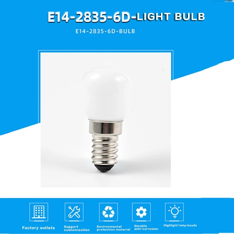 

e14 t22 Lamp 3w Ceramic Milk White Glass Light Bulb