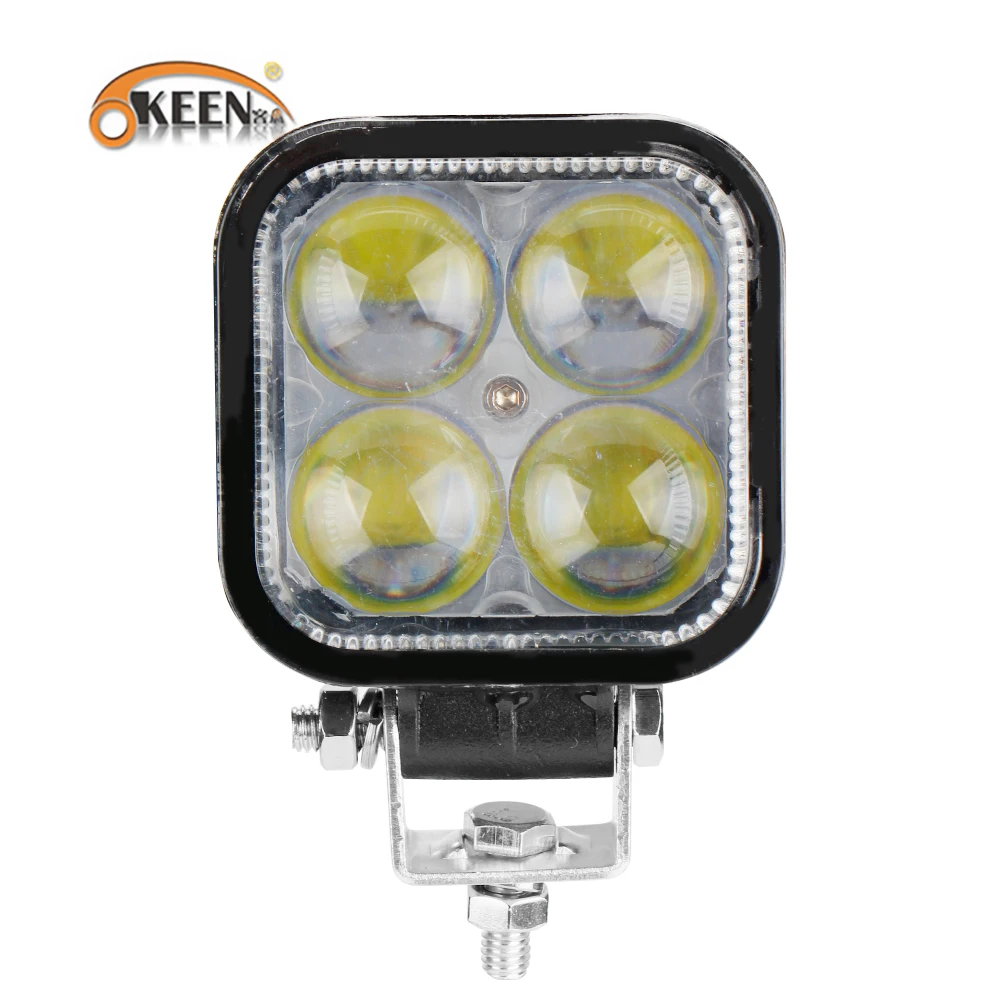

OKEEN 12W Led Work Light Bar 12V 24V Spotlight For Car Fog Lamp 4x4 Offroad Motorcycle Tractors Driving Lights White Headlight