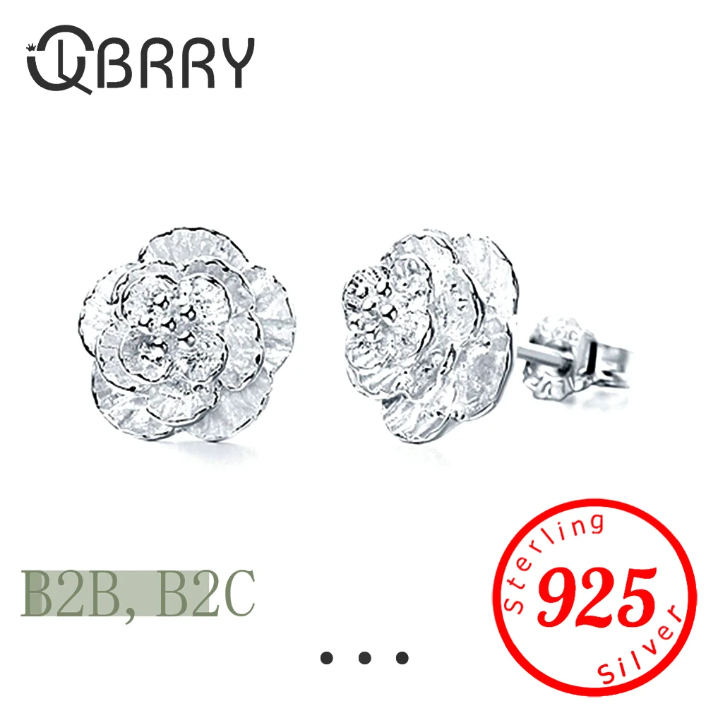 Серьги-гвоздики из стерлингового серебра ювелирные изделия серьги brincos pendientes mujer