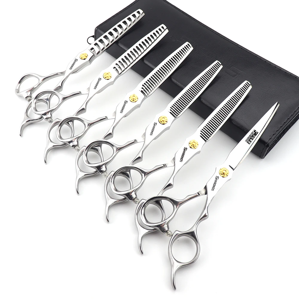 6 5-дюймовые профессиональные машинки для стрижки волос плоских зубов