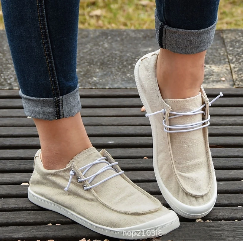 

Женские лоферы, модная однотонная повседневная обувь на плоской подошве, цветные холщовые кроссовки, спортивная обувь с круглым носком для прогулок, Женская Вулканизированная обувь, 2022