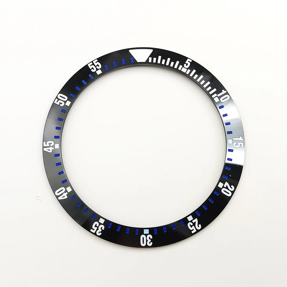 38mm ceramic inset black color scale inner diameter 30.5mm for 40mm watch case accessories watch scale insert replacement parts