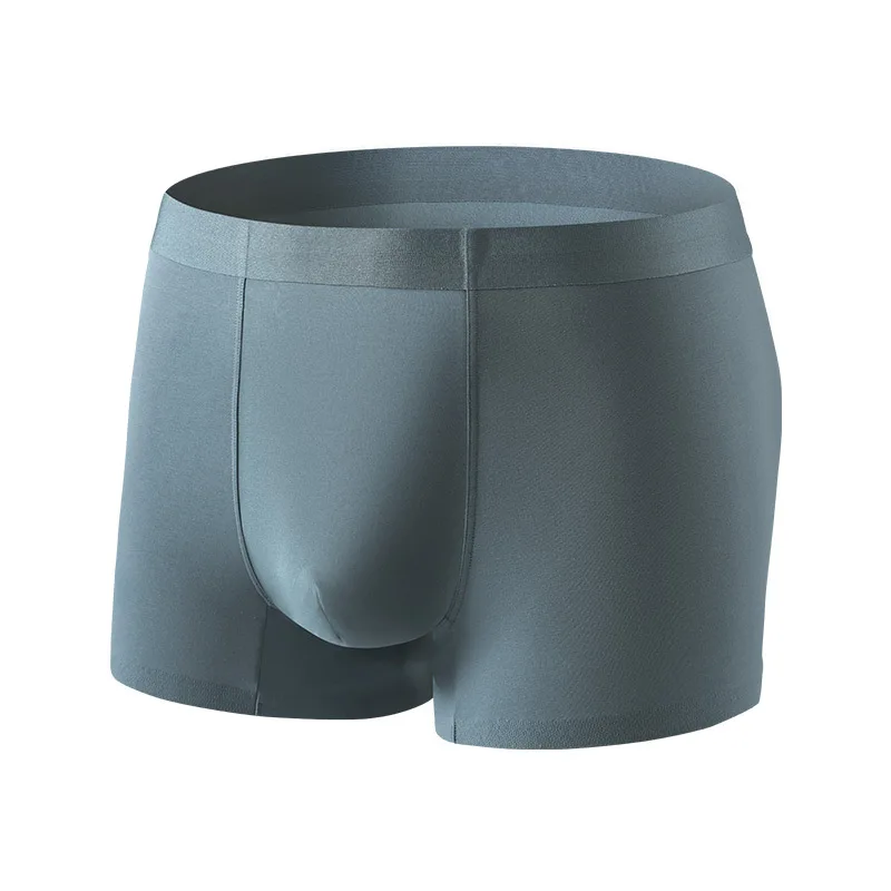 Soft Cotton Men Underwear Confortable Solid Color Boxer Non-Marking Oversize Casual Inner Male Panties