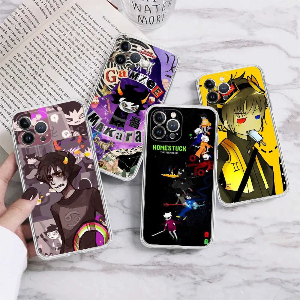 H-Homestuck T-Trolls Phone Case Silicone Soft For Iphone 15 14 13 12 11 Pro Mini XS MAX 8 7 6 Plus X XR Cover