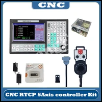 cnc smc5 5 n n 5 axis offline mach3 usb controller 500khz g code 7 inch large screen 6 axis emergency stop handwheel 75w24v dc