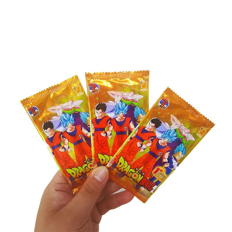 Новая оригинальная аниме карточка Dragon Ball Son Goku в золотом состоянии Super Saiyan, изысканный подарок коллекции детских игрушек.