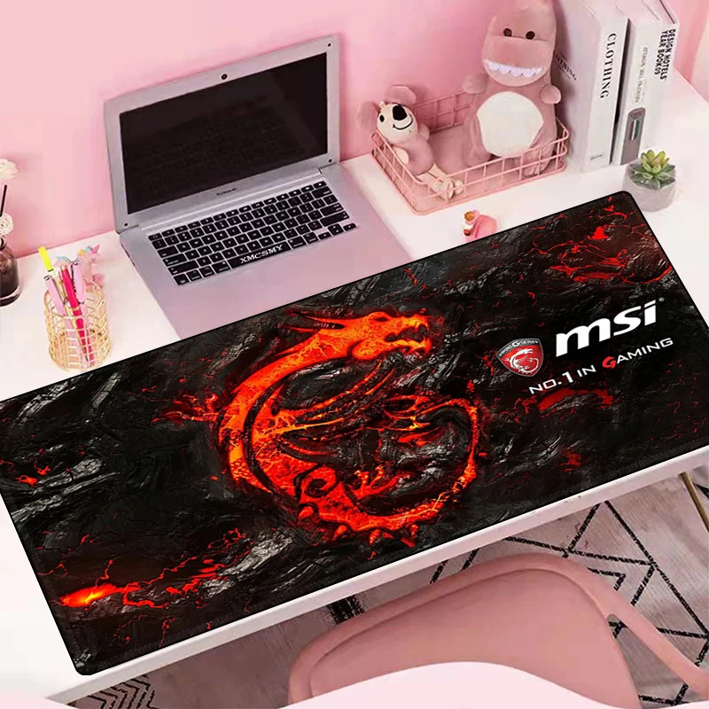 

MSI Mouse Pad Gamer Cabinet Games Extended Desk Mat Anime Mats Gaming Accessories Xxl Keyboard Computer Desks Large Pc Cabinets