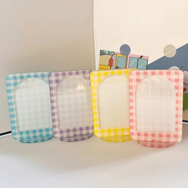 

3 Inch Acrylic Picture Photo Frame Photocard Holder Card Display Stand Idol Photo Protection Office Desktop Ornament