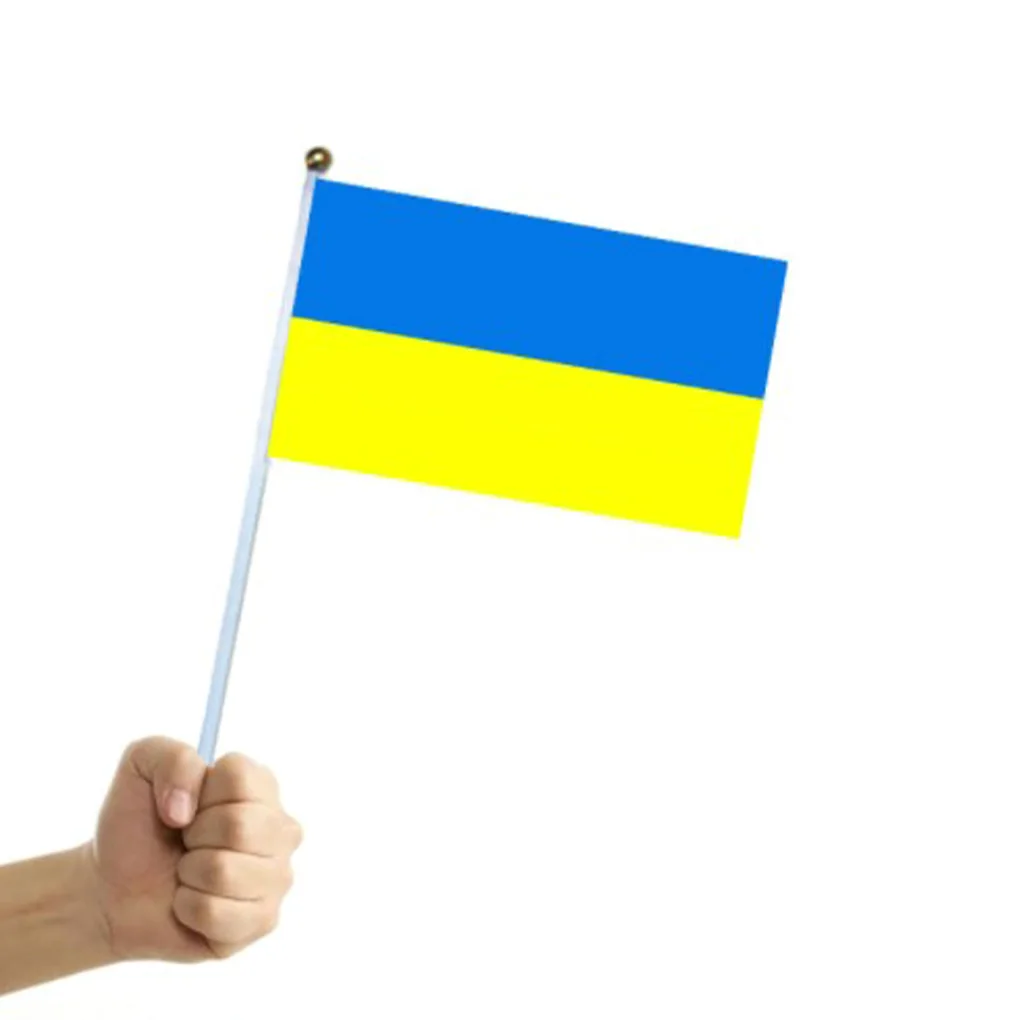 

5PCS National Flags Hand Signal Handheld Country Banners Polyester Small Flag for Events Decoration 14x21cm
