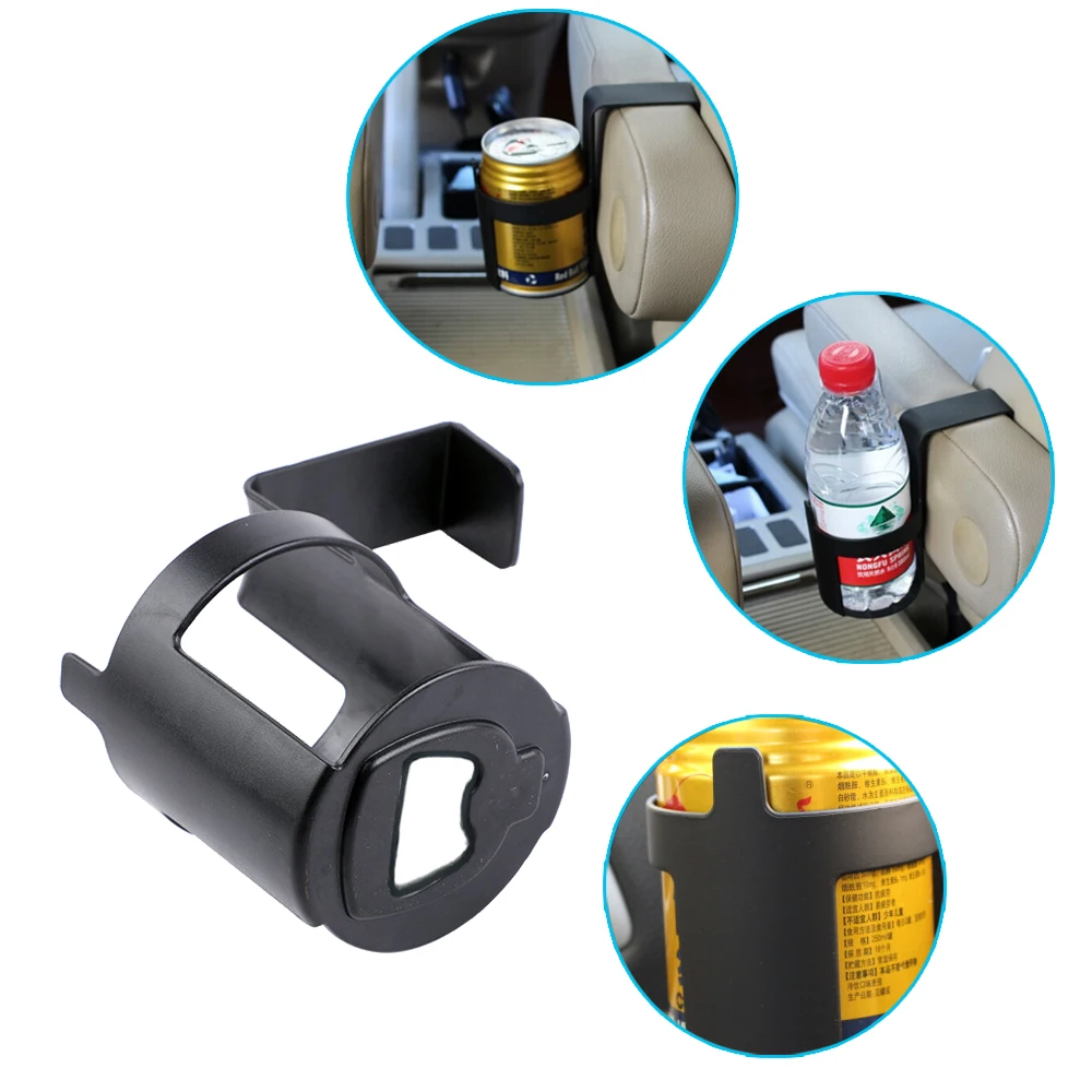 1pcs Black 12oz Cup Can Water Bottle Holder Drink Juice Box Holders For Car Truck Auto Interior Window Dash Mount Accessories