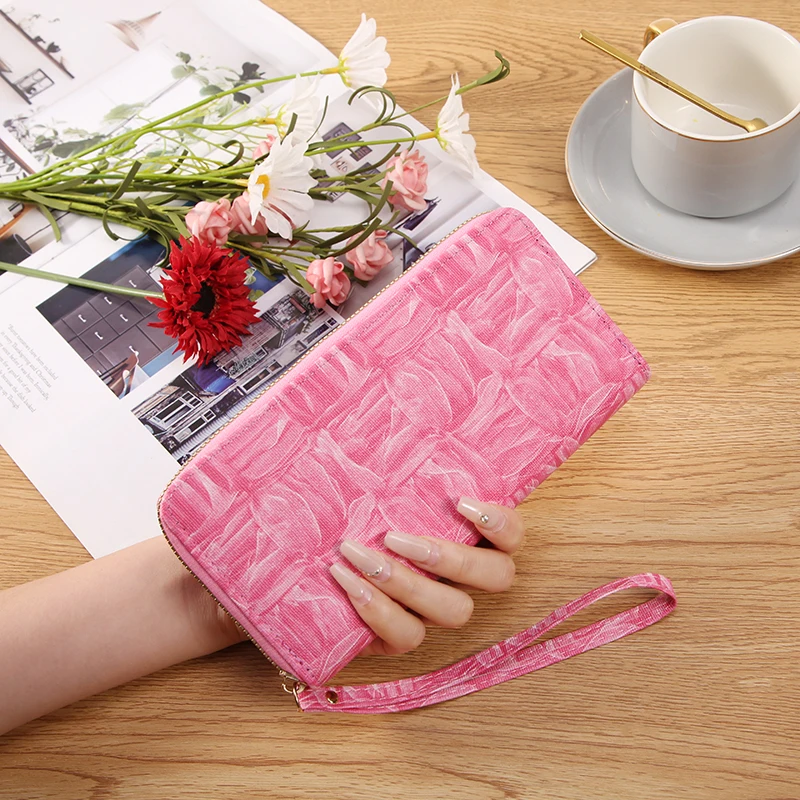 Новинка Весна 2024 Модный женский длинный кошелек модная вместительная сменная