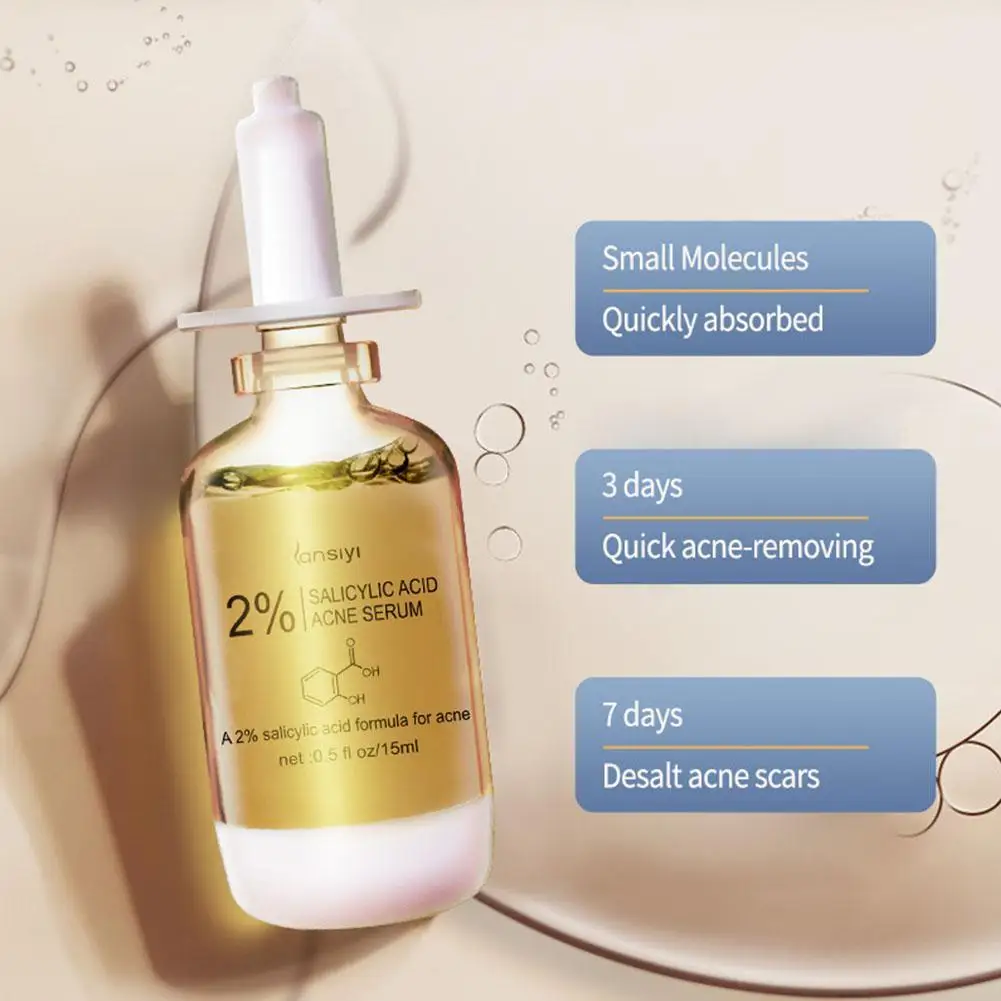 

Acid Acne Removal Salicylic Serum Effective Acne Treatment Repair Spots Scar Moisturizing Oil Control Shrink Pore Skin Care 15ml