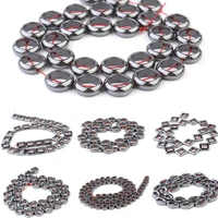 9 types of natural hematite beads black hollow hematite loose bead jewelry making diy bracelet necklace accessory hematite beads