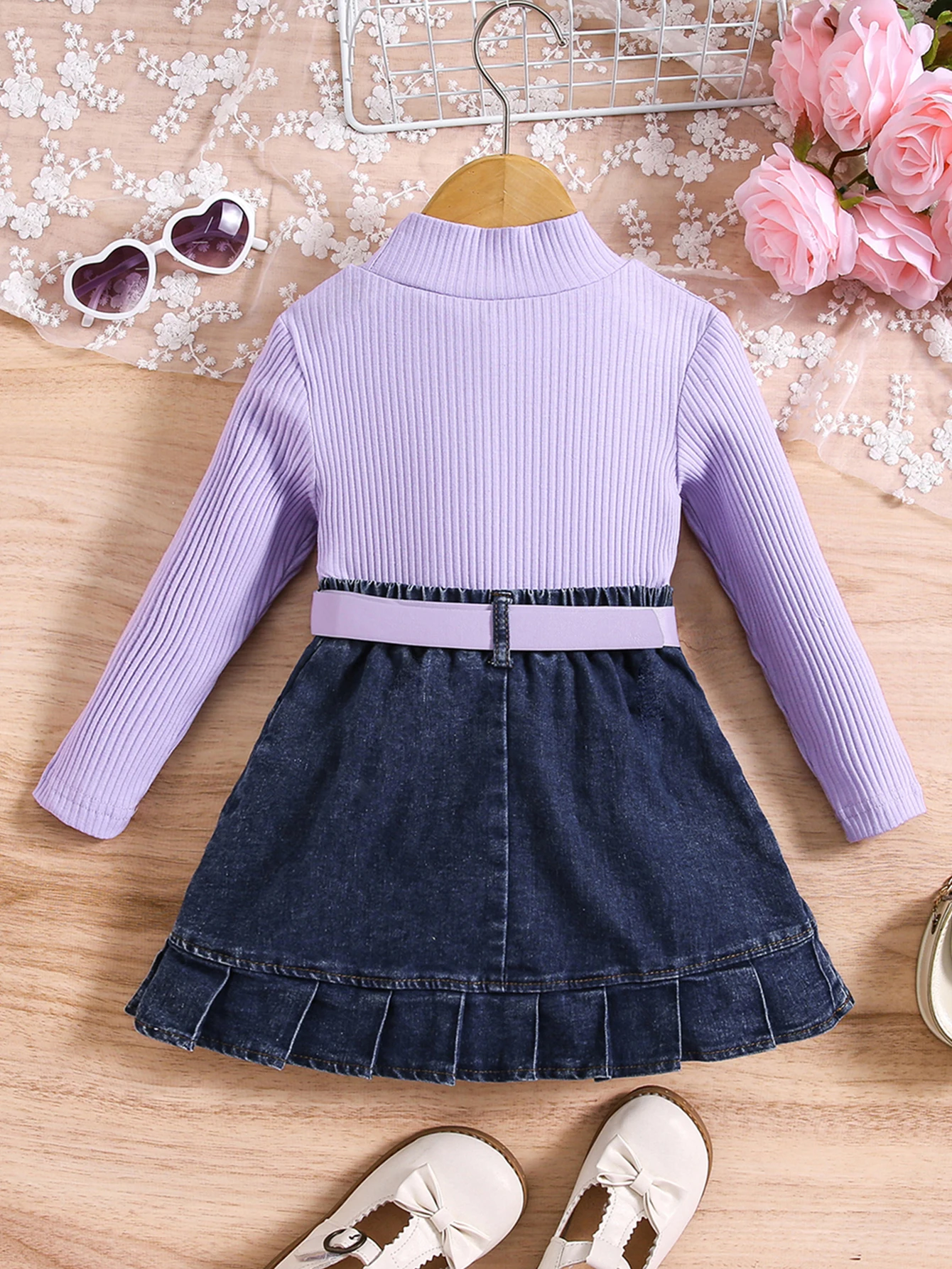 Милый цветной топ с воротником-хомутом для девочек несколькими пуговицами и