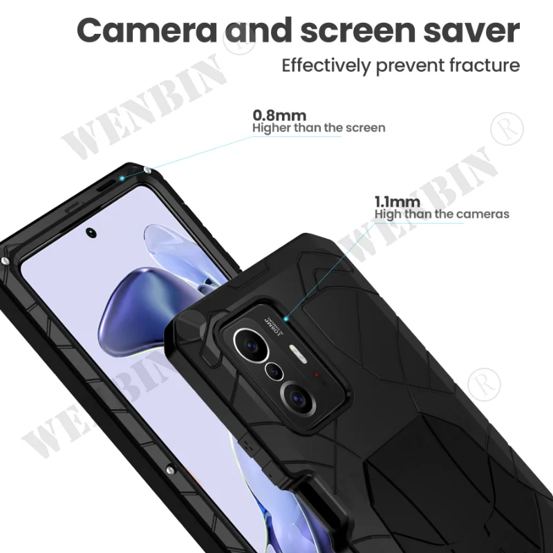 Алюминиевый металлический чехол для Xiaomi 11T Pro 10T Lite Poco X3 NFC Redmi Note 10 противоударный