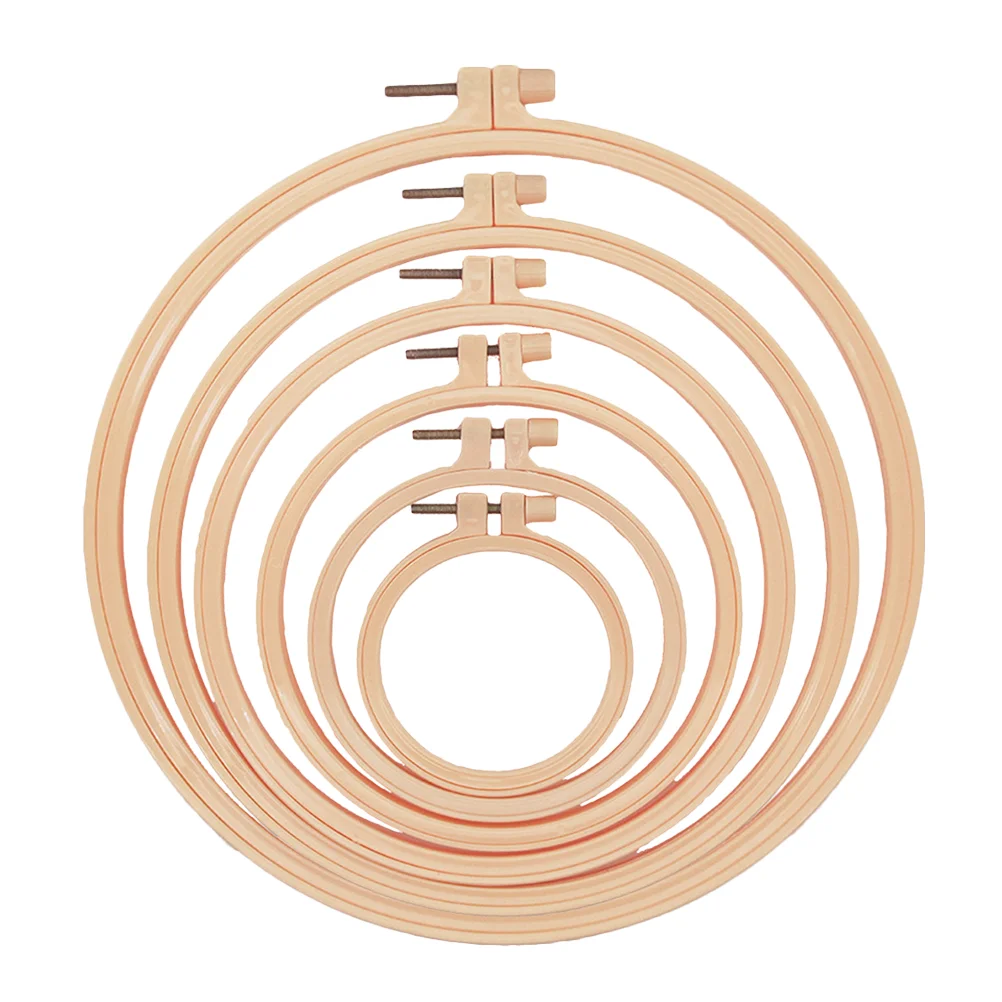 

6pcs Prime DIY Embroidery Hoops Embroidery Circles for Sewing Home