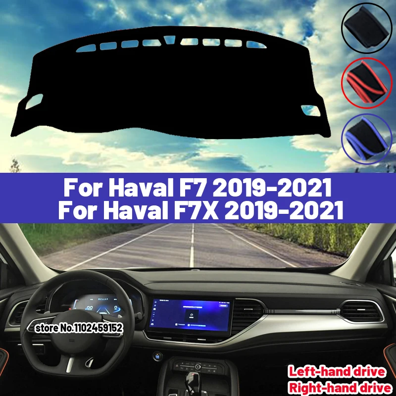

High Quality For Haval F7 F7X 2019 2020 2021 car Dashboard Cover Mat Sun Shade Avoid Light Pad Carpets Anti-UV Interior