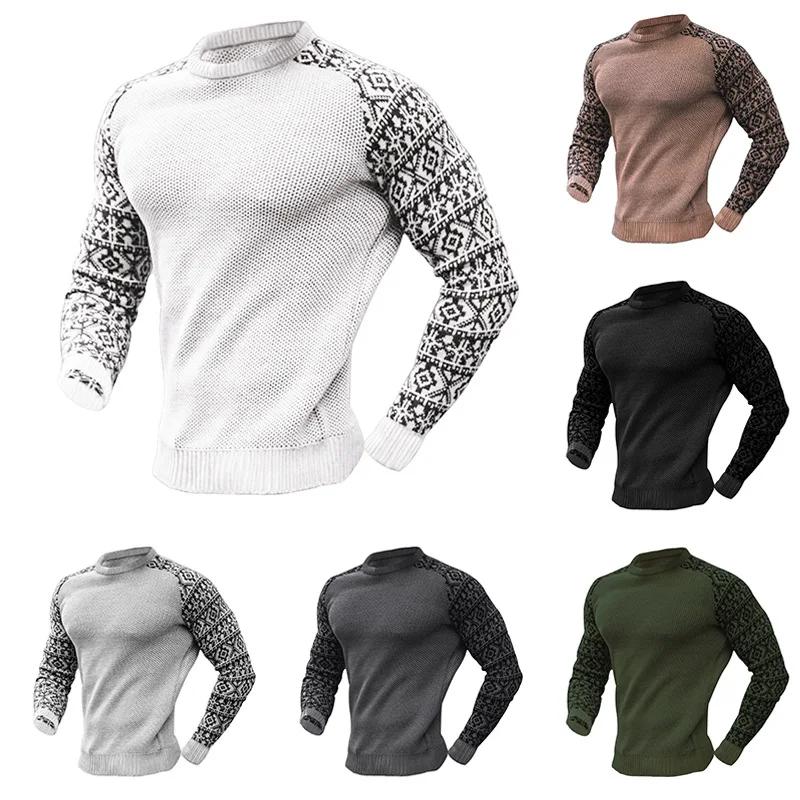 

Men's Pullover Sweater Crew Neck Shirt Casual Sports